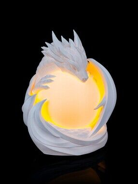Marble Dragon Night Light Lamp with Remote Control-15 Colors,density And Timer.
